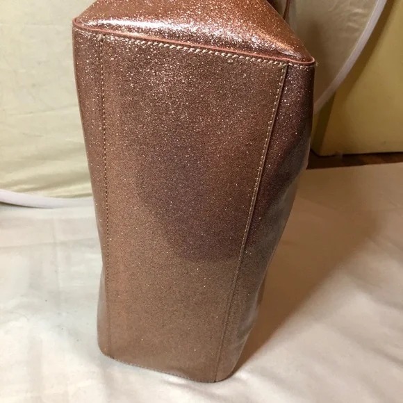 Kate Spade NWOT Glittering Rose Gold Tote - Picture 11 of 14